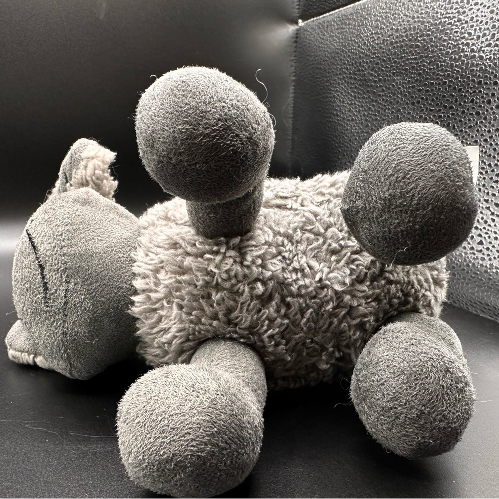 Sherpa CVS Exclusive Retired‎ Grey Embroidered  7" Stuffed Squeaky Plush Dog Toy - Picture 9 of 16